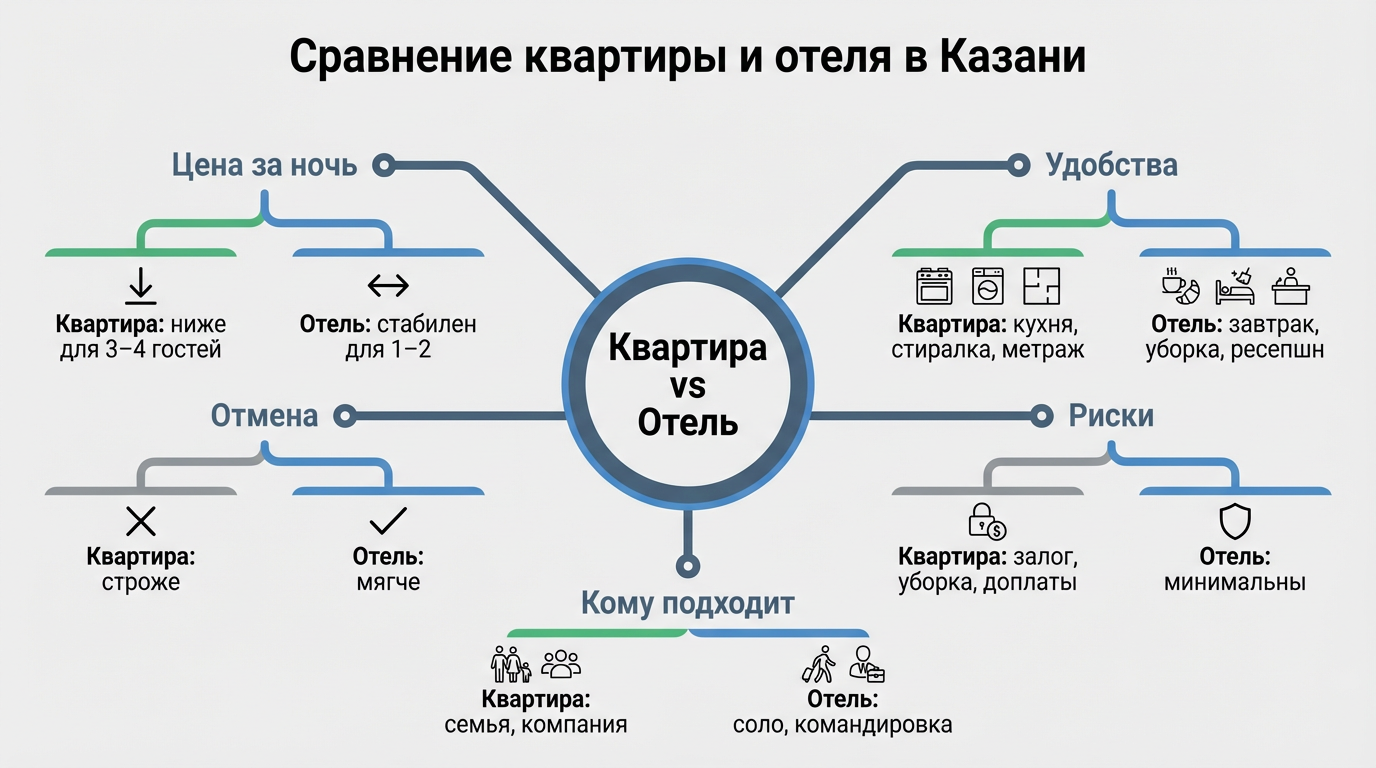 снять квартиру в казани посуточно